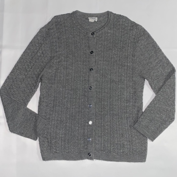 Vintage Cuddle Knit Cable Knit Sweater Cardigan - Picture 1 of 12